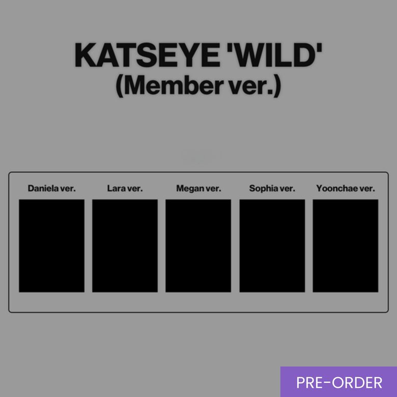 {PRE-ORDER} KATSEYE - 3rd EP [WILD] (Member ver.)